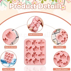 2Pcs Bee Butterfly Leaf Grass Flower Silicone Fondant Molds&nbsp;ST-CJ0043-026