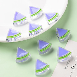 Transparent Enamel Acrylic Beads&nbsp;TACR-S155-001J