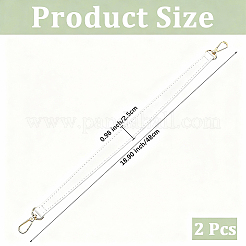 2Pcs PU Leather Bag Handles&nbsp;FIND-CL0002-16B