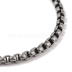 304 Stainless Steel Dragon Head King Box Chain Viking Mjolnir Thor Hammer Pendant Necklaces for Men&nbsp;NJEW-K278-15AS