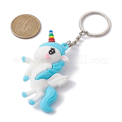 Cartoon Unicorn PVC Plastic Keychain&nbsp;KEYC-JKC00679