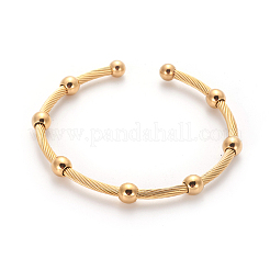 304 Stainless Steel Cuff Bangle Sets&nbsp;BJEW-L642-09
