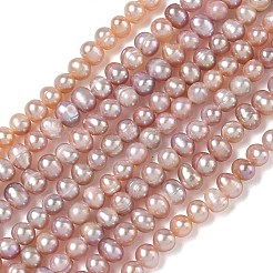 Natural Cultured Freshwater Pearl Beads Strands&nbsp;PA-CBAC463-28