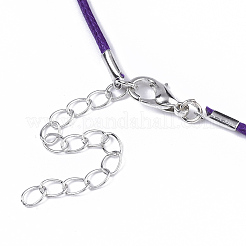 Waxed Cotton Cord Necklace Making&nbsp;MAK-S032-1.5mm-B09
