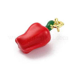 Brass Enamel Pendants&nbsp;X-KK-U066-03B-G
