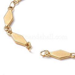 304 Stainless Steel Rhombus Link Chain Bracelet Making&nbsp;AJEW-JB01320-01