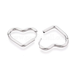 304 Stainless Steel Hoop Earrings&nbsp;STAS-T074-53P