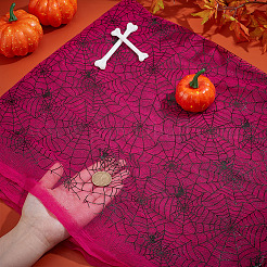 Halloween Theme Polyester Mesh Fabric&nbsp;DIY-WH0589-86A