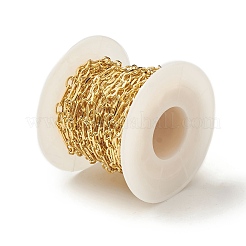 Rack Plating Brass Figaro Chains&nbsp;CHC-F016-12G
