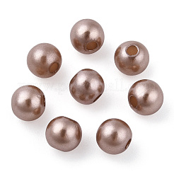 Spray Painted ABS Plastic Imitation Pearl Beads&nbsp;OACR-T015-05A-05
