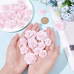 3D Rose Flower Polyester Computerized Embroidered Ornament Accessories&nbsp;DIY-NB0008-21A