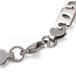 Tarnish Resistant 201 Stainless Steel Mariner Link Chain Bracelets&nbsp;BJEW-B078-54P