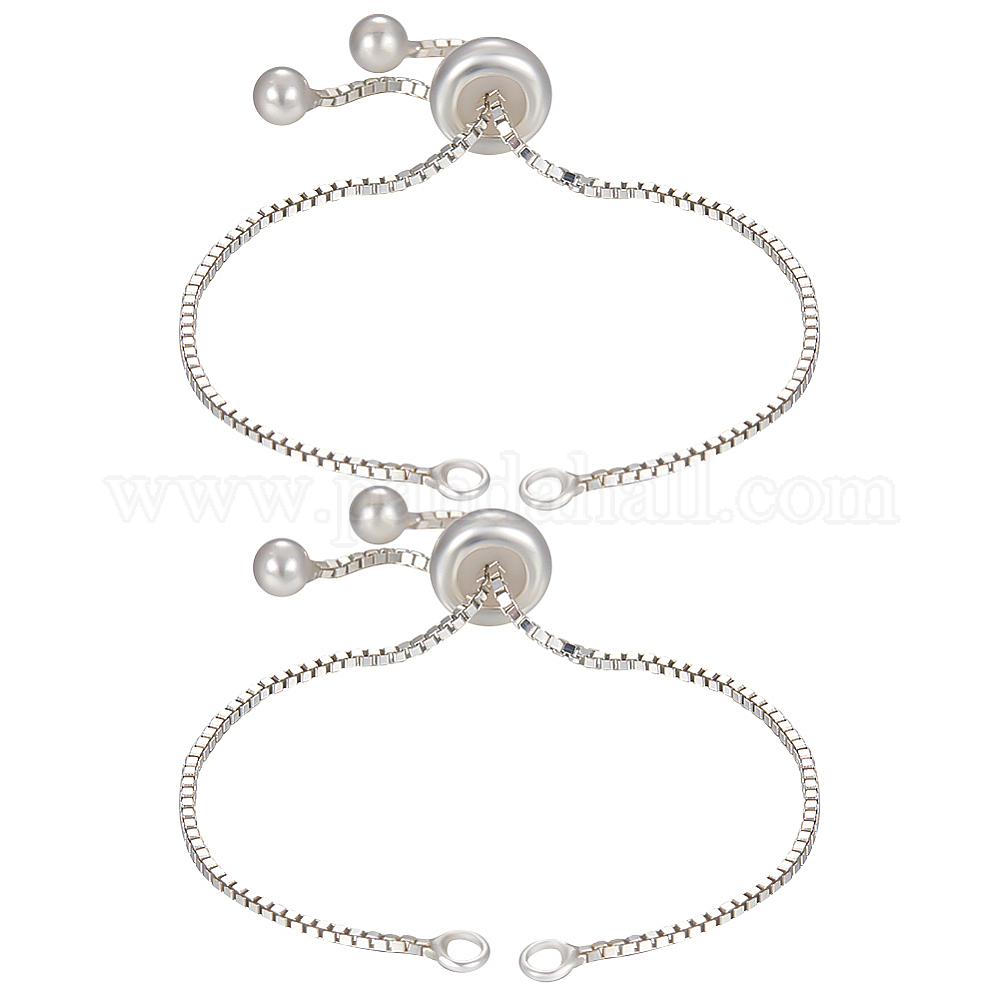Lot - Sterling Silver Mixed Oxidized Beads Bracelet