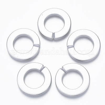 Opaque Spray Painted Acrylic Linking Rings&nbsp;OACR-S021-73A-B02-1