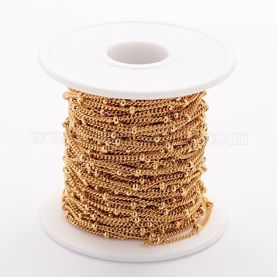 304 Stainless Steel Twisted Chains&nbsp;CHS-K003-02G-0.5MM-1