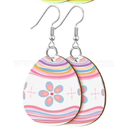 Printed Easter Acrylic Dangle Earrings&nbsp;FS-WG616F7-02-1