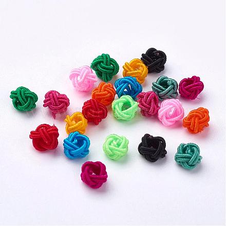 Polyester Weave Beads&nbsp;WOVE-N002-M-1