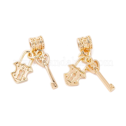 Brass Pendants KK-S376-13G-1