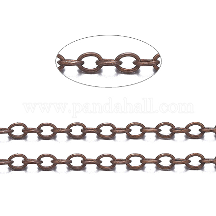 Brass Cable Chains X-CHC-034Y-R-NF-1