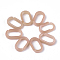 Acrylic Linking Rings, Quick Link Connectors, Imitation Gemstone Style, For Cable Chains Making, Oval, Light Salmon, 18.5x11.5x5mm, Inner Measure: 14x7mm, about 1130pcs/500g