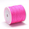 Nylon Braided Cord, Chinese Knotting Cord for Jewelry Making Macrame Craft, Light Coral, 0.8mm, about 109.36 yards(100m)/roll