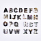 Natural Black Lip Shell Beads, Top Drilled Beads, Random Mixed Letters, 8.5~11.5x6~11.5x2.5mm, Hole: 0.6mm