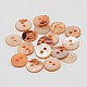 2-Hole Shell Flat Round Buttons&nbsp;SHEL-P012-16-1