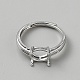 Brass Adjustable Ring Components&nbsp;LS-FIND-WH0817-014P-B-1-1