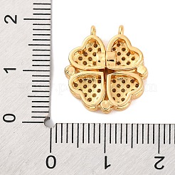 Brass Micro Pave Cubic Zirconia Pendants&nbsp;KK-U039-01G