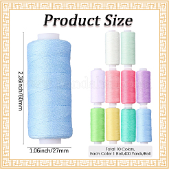 10Pcs 10 Colors Polyester Sewing Thread&nbsp;SENE-CY0001-05E
