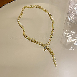 Adjustable Brass Snake Lariat Necklaces for Women&nbsp;FS-WGAF582-01