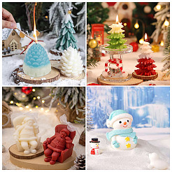 4Pcs 4 Styles DIY Silicone Candle Holder Molds&nbsp;DIY-TA0014-06