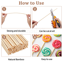 Bamboo Sticks&nbsp;LS-WOOD-WH0124-106C
