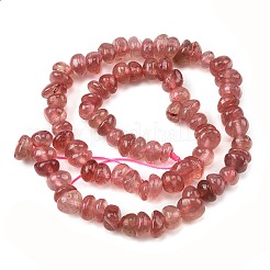 Natural Strawberry Quartz Beads Strands&nbsp;G-P622-B01-02
