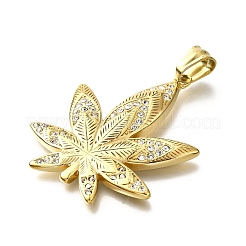 304 Stainless Steel Crystal Rhinestone Pendants&nbsp;STAS-P387-02G