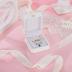 PU Leather Necklace Pendant Gift Boxes&nbsp;LBOX-TADJ0001-01C