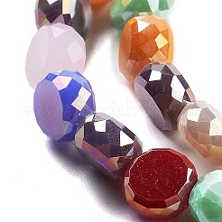 Electroplate Glass Bead Strands&nbsp;GLAA-E042-03F