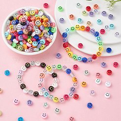 DIY Smiling Face Stretch Bracelet Making Kit&nbsp;DIY-YW0007-61