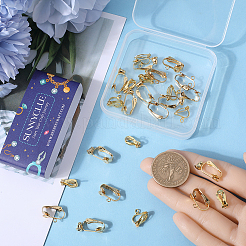 30Pcs 3 Styles 304 Stainless Steel Clip-on Earring Converters Findings&nbsp;STAS-SC0006-80