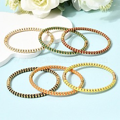 304 Stainless Steel Enamel Bangles for Women&nbsp;BJEW-D408-37G