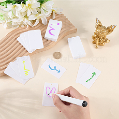 100Pcs Rectangle PP Plastic Price Tags&nbsp;CDIS-SP0001-39