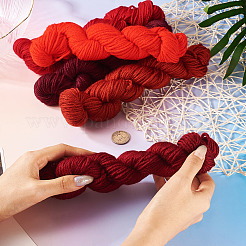 5 Skeins 5 Colors Red Color Theme Acrylic Fiber Yarn&nbsp;OCOR-TA0003-19A