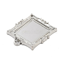 Rack Plating Alloy Pendant Cabochon Settings&nbsp;FIND-Z054-16P