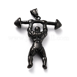 304 Stainless Steel Big Pendants&nbsp;STAS-O117-77B