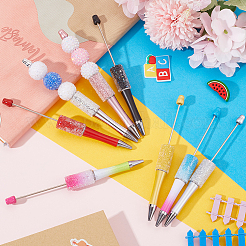 8Pcs 8 Colors Plastic Ball-Point Pen&nbsp;AJEW-SC0003-27