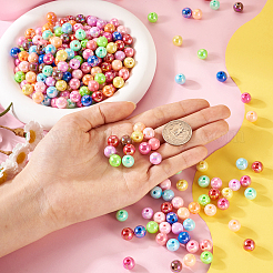 280Pcs 14 Colors Opaque Acrylic Beads&nbsp;MACR-TA0001-39