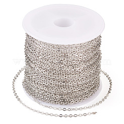 Brass Coated Iron Flat Cable Chains&nbsp;CH-TAC0007-01P