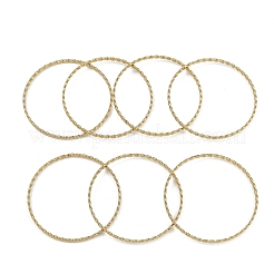 7Pcs Vacuum Plating PVD Vacuum Plating 201 Stainless Steel Bangles Sets&nbsp;BJEW-F476-06G-01