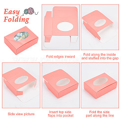 Rectangle Paper Folding Gift Boxes&nbsp;CON-WH0094-46A-01