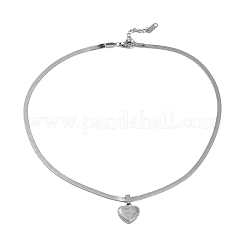 Non-Tarnish 304 Stainless Steel Snake Chain Necklaces&nbsp;NJEW-G081-12P